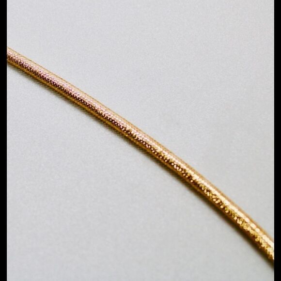 14k Gold Mesh Necklace and Ankh Cross - Picture 3 of 11